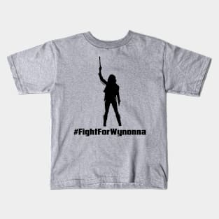 Fight For Wynonna Earp Silhouette - Black Kids T-Shirt